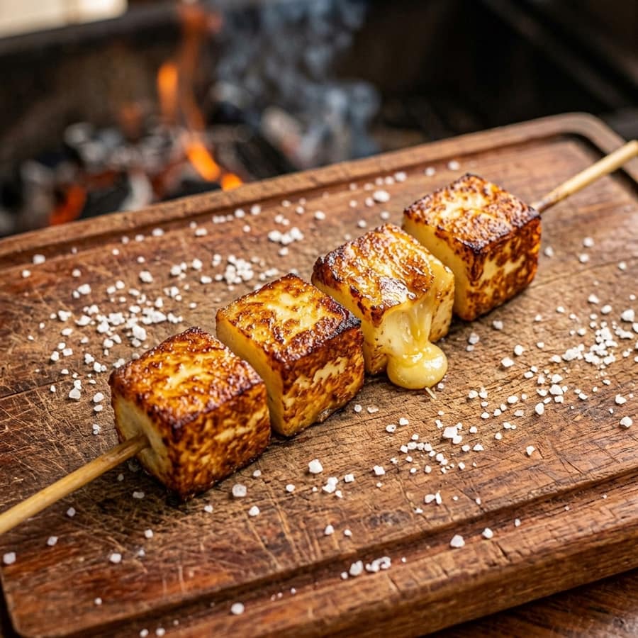 Espeto de queijo coalho