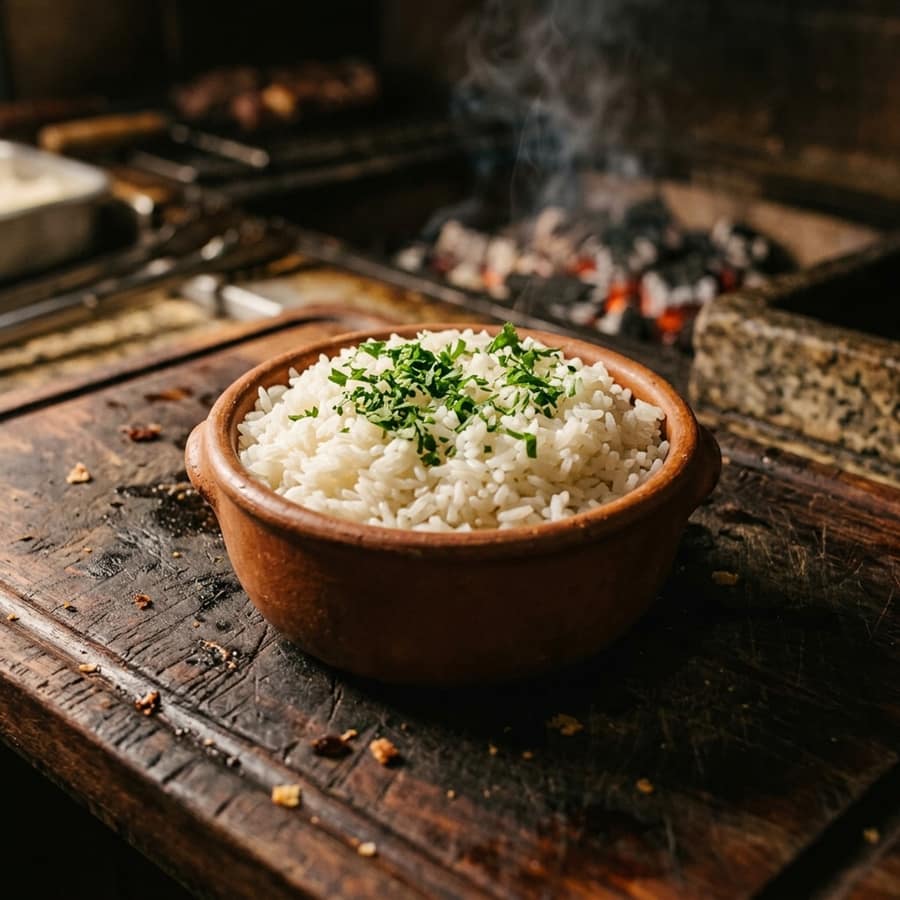 Porção de arroz