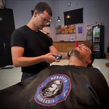Barba feita na Honorato Barbearia