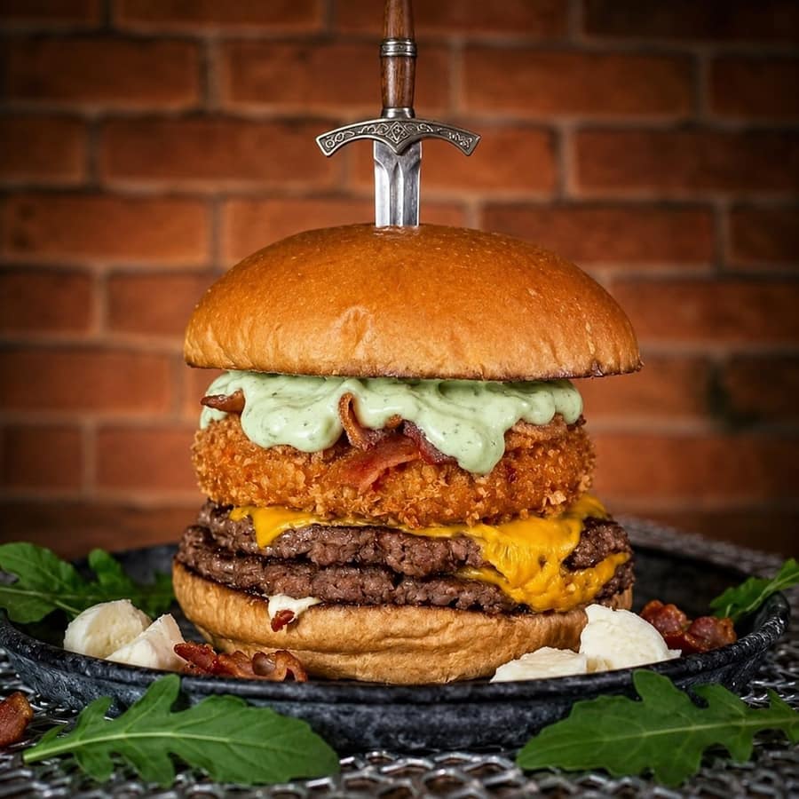 Cheese Dragon — hambúrguer da Taverna Bar'n Burguer
